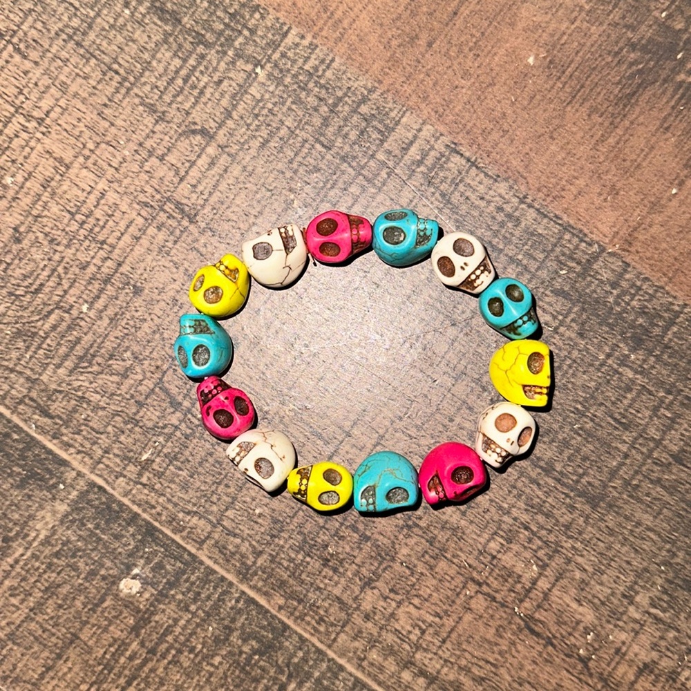 COLORFUL SKULL WOMEN’S JEWELRY BRACELET
